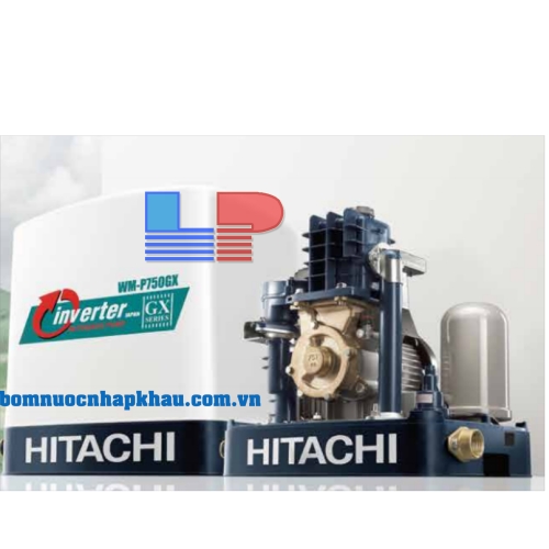 Máy bơm tăng áp tự động vuông Hitachi WM-P400GX-SPV-WH INVERTER