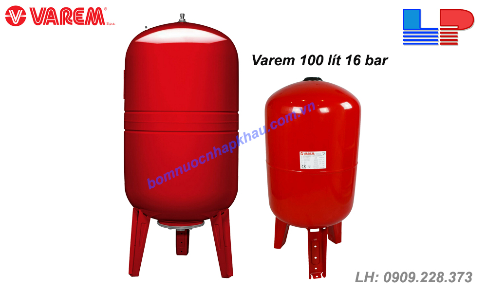 Bình tích áp Varem 100 lít 16 bar