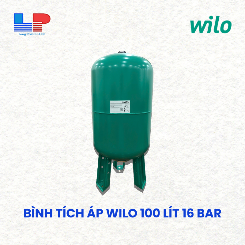 Bình tích áp Wilo 100 Lít 16 Bar Bình tích áp Wilo 100 Lít 16 Bar