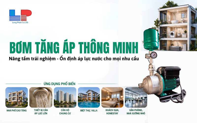 Bơm tăng áp thông minh: Giải pháp tối ưu cho tình trạng nước yếu, chập chờn