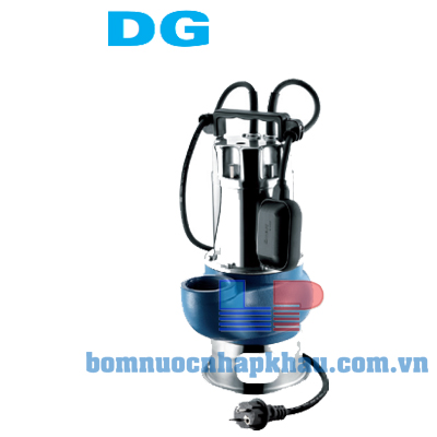 Máy bơm chìm nước thải thân bơm Inox, guồng và cánh bơm bằng gang Pentax DGT 80/2