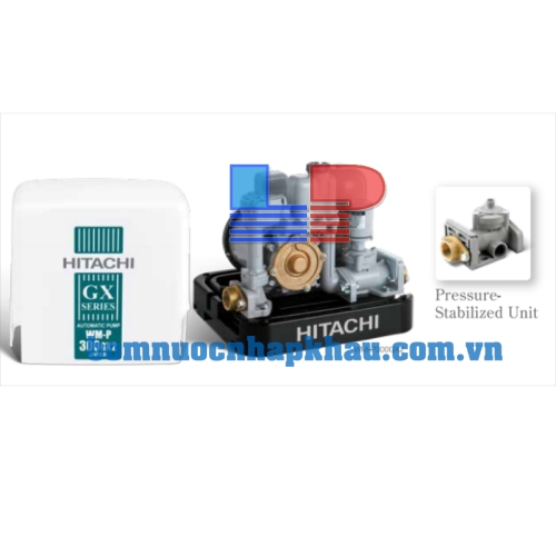 Máy bơm tăng áp tự động vuông Hitachi WM-P200GX2-SPV-WH Máy bơm tăng áp tự động vuông Hitachi WM-P200GX2-SPV-WH